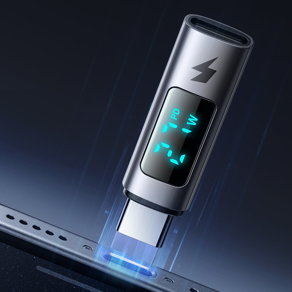 Adapter Danych i Ładowania Lightning - USB-C McDodo OT-5990 Wales Display, Czarny