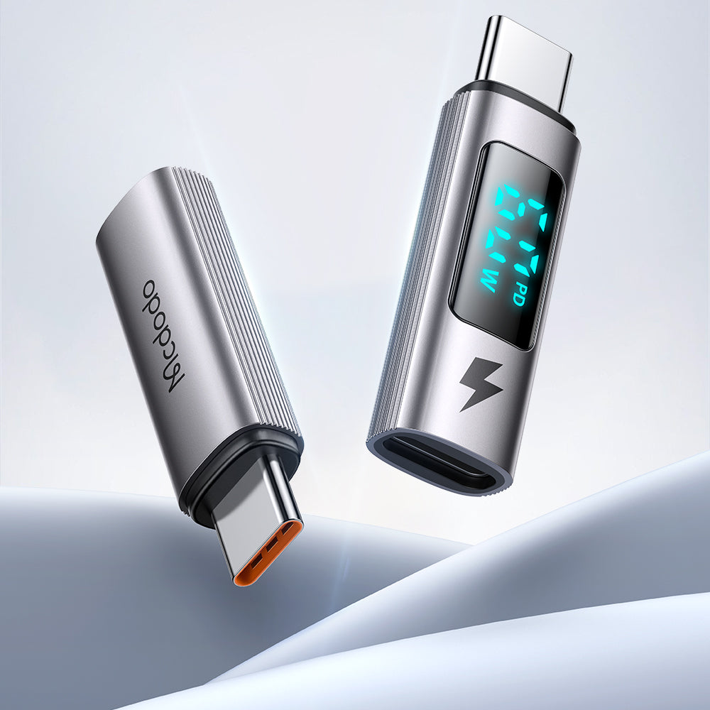 Adapter Danych i Ładowania Lightning - USB-C McDodo OT-5990 Wales Display, Czarny