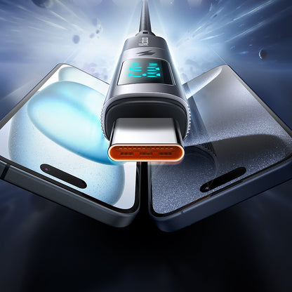 Adapter Danych i Ładowania Lightning - USB-C McDodo OT-5990 Wales Display, Czarny