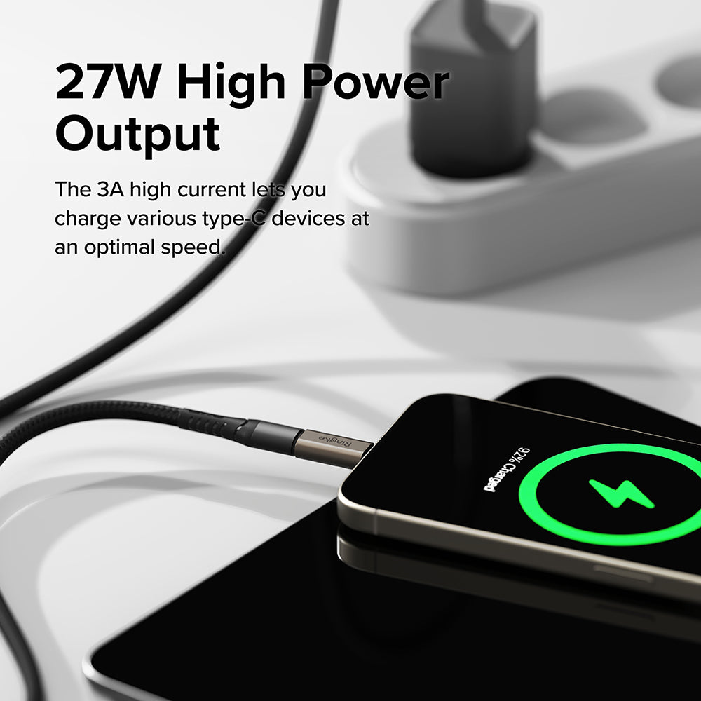 Adapter Danych i Ładowania Lightning - USB-C Ringke, Brązowy, Zestaw 2 sztuki