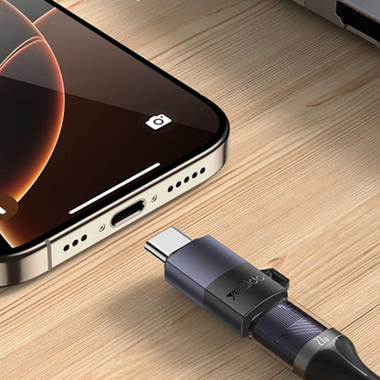Adapter Danych i Ładowania Lightning - USB-C Yesido GS28, Szary