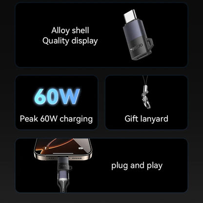 Adapter Danych i Ładowania Lightning - USB-C Yesido GS28, Szary