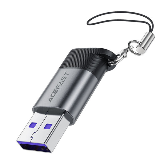 Adapter Danych i Ładowania USB-C - USB-A Acefast J8, Szary