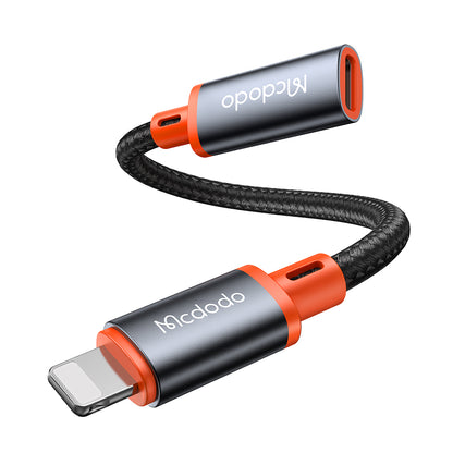 Adapter do danych i ładowania USB-C - Lightning McDodo CA-1440, Czarny