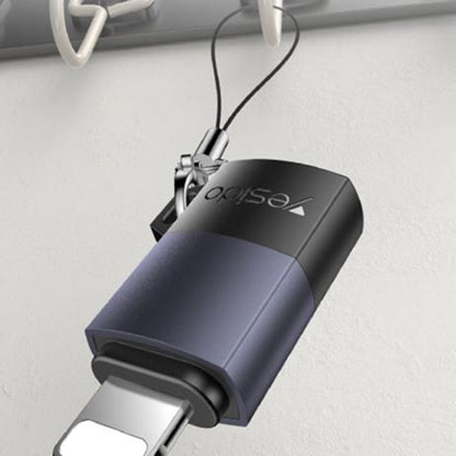 Adapter do danych i ładowania USB-C - Lightning Yesido GS27, Szary