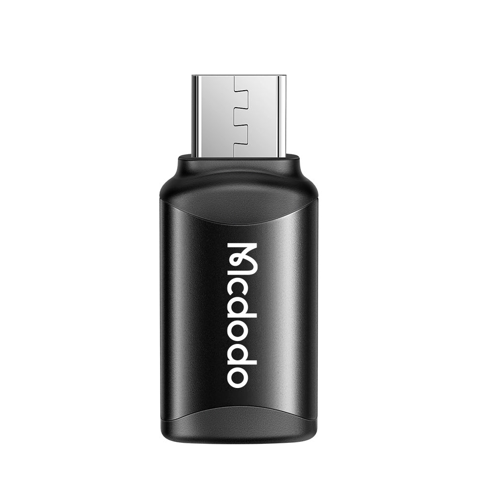 Adapter Danych i Ładowania USB-C - microUSB McDodo OT-7690, Czarny