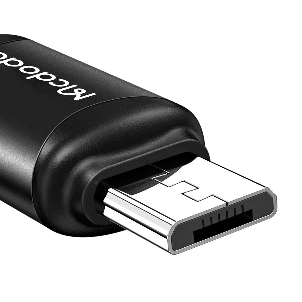 Adapter Danych i Ładowania USB-C - microUSB McDodo OT-7690, Czarny