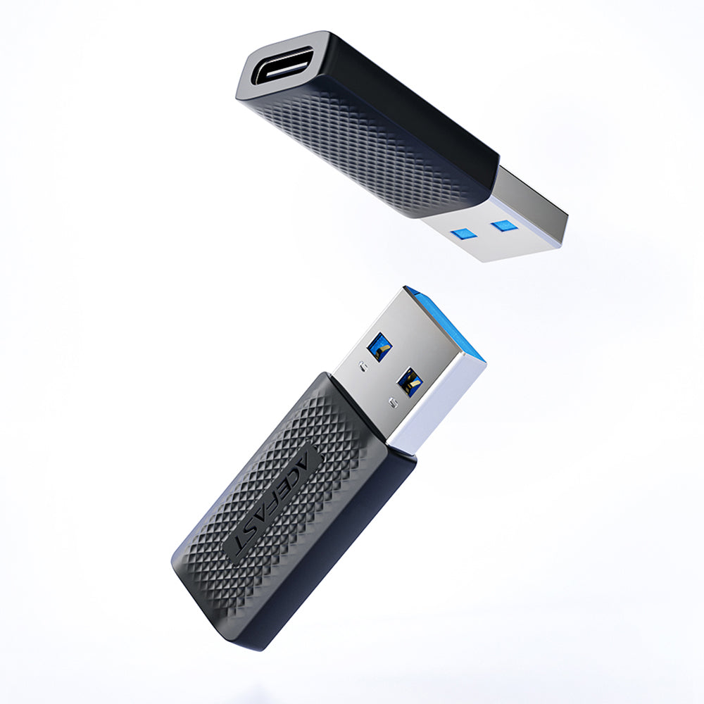 Adapter Danych i Ładowania USB-C - USB-A Acefast J2, Czarny