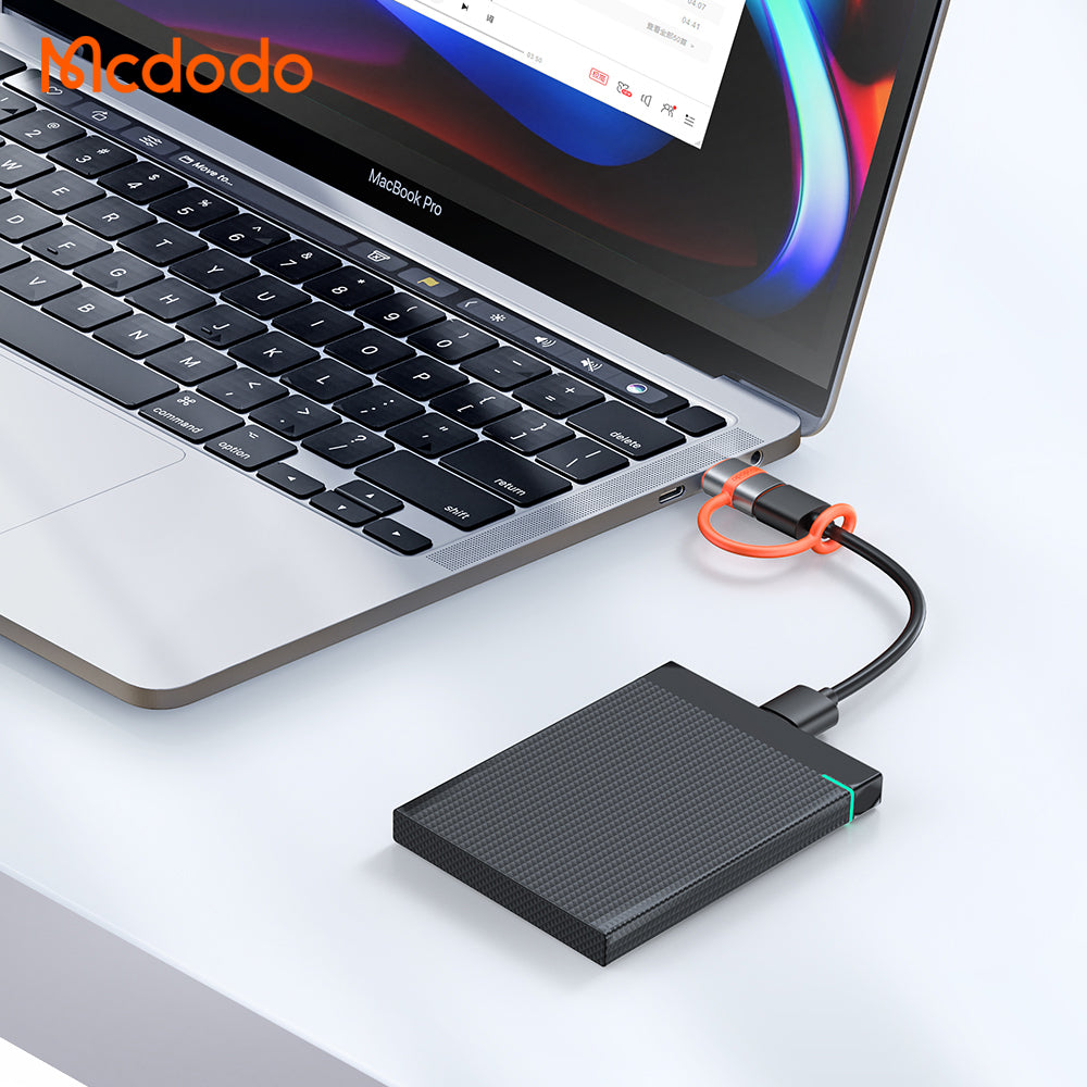 Adapter Danych i Ładowania USB-C - USB-A McDodo OT-3800, Szary