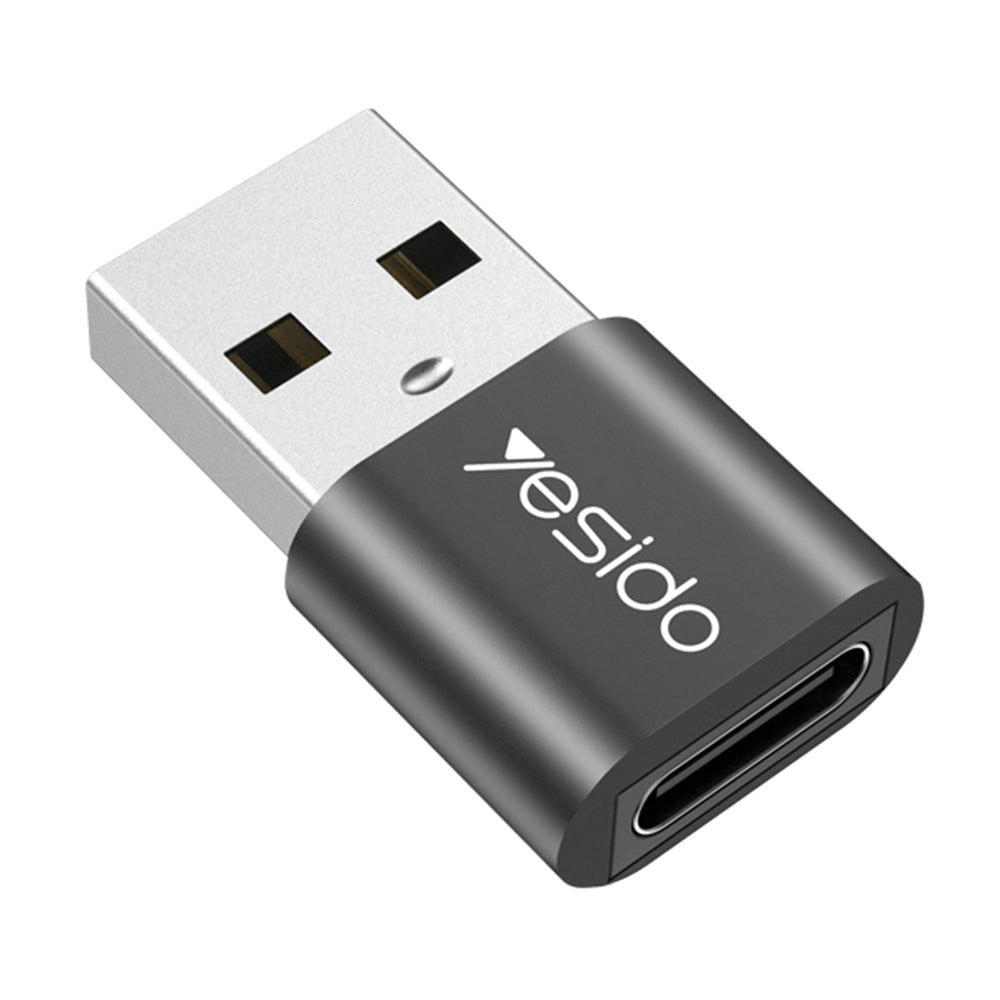 Adapter Danych i Ładowania USB-C - USB-A Yesido GS09, Czarny