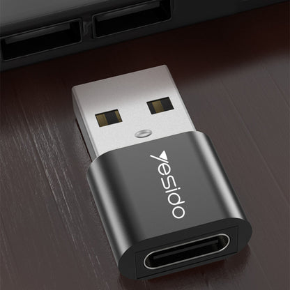 Adapter Danych i Ładowania USB-C - USB-A Yesido GS09, Czarny