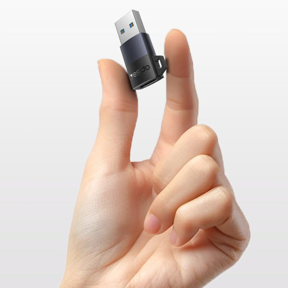 Adapter Danych i Ładowania USB-C - USB-A Yesido GS34, Szary