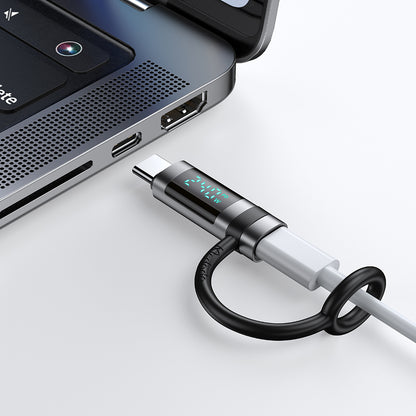 Adapter Danych i Ładowania USB-C - USB-C McDodo OT-2620 Pigeon Display, Czarny