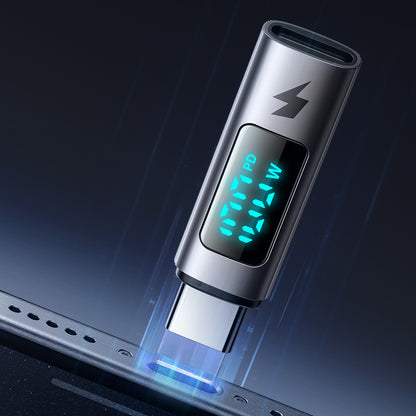 Adapter do danych i ładowania USB-C - USB-C McDodo OT-6090 Wales Display, Czarny