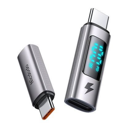 Adapter do danych i ładowania USB-C - USB-C McDodo OT-6090 Wales Display, Czarny