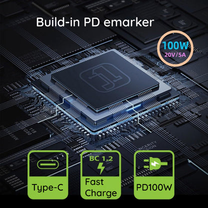 Adapter Ładowania Techsuit LaptopPlugX A22, DC - USB-C, Szary