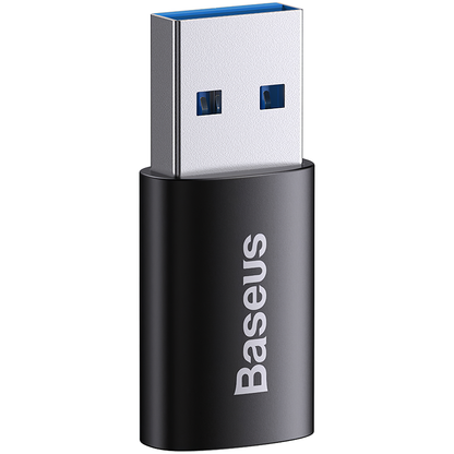 Baseus Ingenuity USB-C - USB-A USB-C Adapter do ładowania i transmisji danych, czarny ZJJQ00010101 