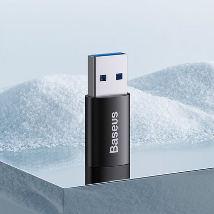 Baseus Ingenuity USB-C - USB-A USB-C Adapter do ładowania i transmisji danych, czarny ZJJQ00010101 