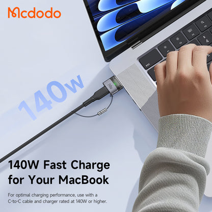Adapter ładowania USB-C - MagSafe 3 McDodo OT-8850, Czarny