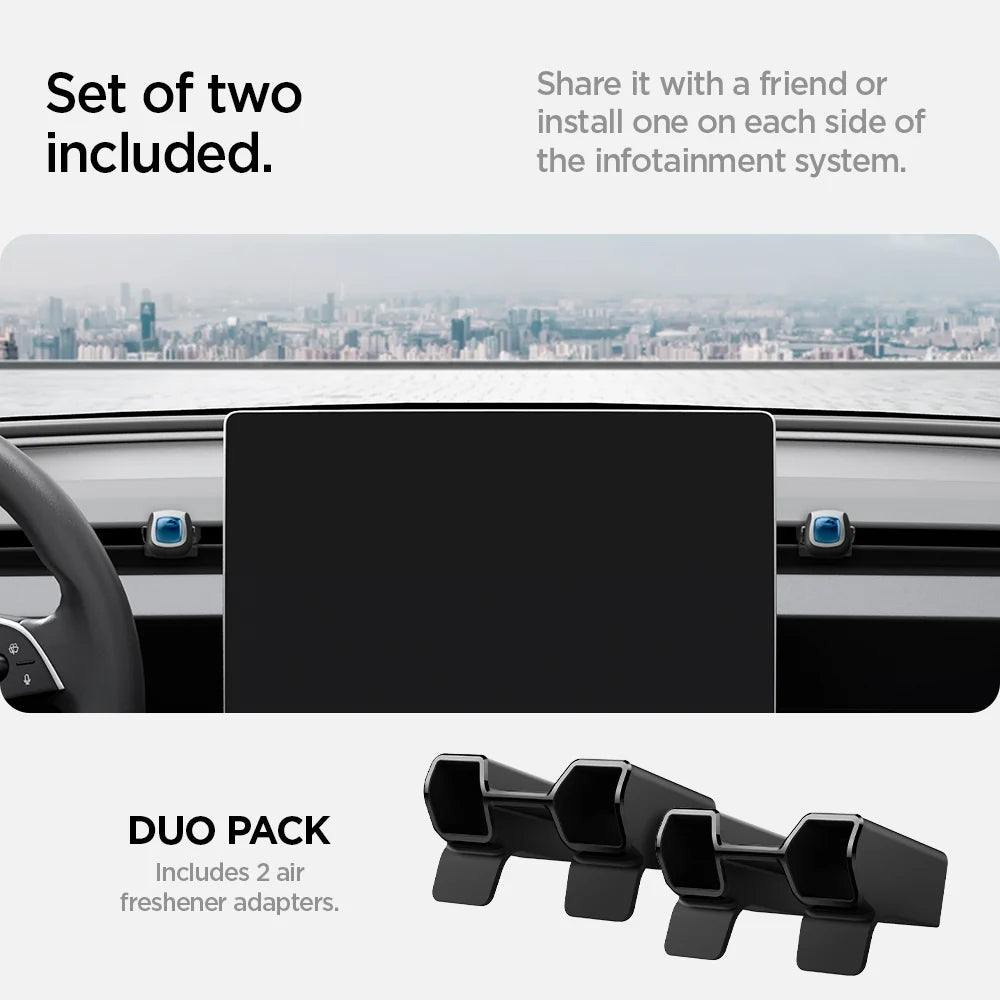 Spigen Car Air Freshener Adapter for Tesla Y Juniper / 3 Highland, Set of 2 pieces ACP10164