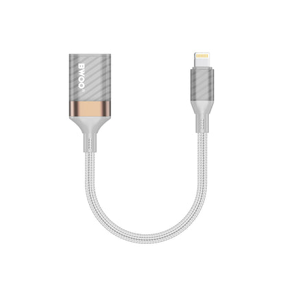 Adapter OTG Lightning - USB-A BWOO BZ70, Szary