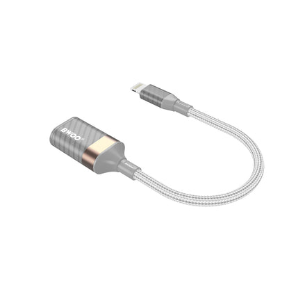 Adapter OTG Lightning - USB-A BWOO BZ70, Szary