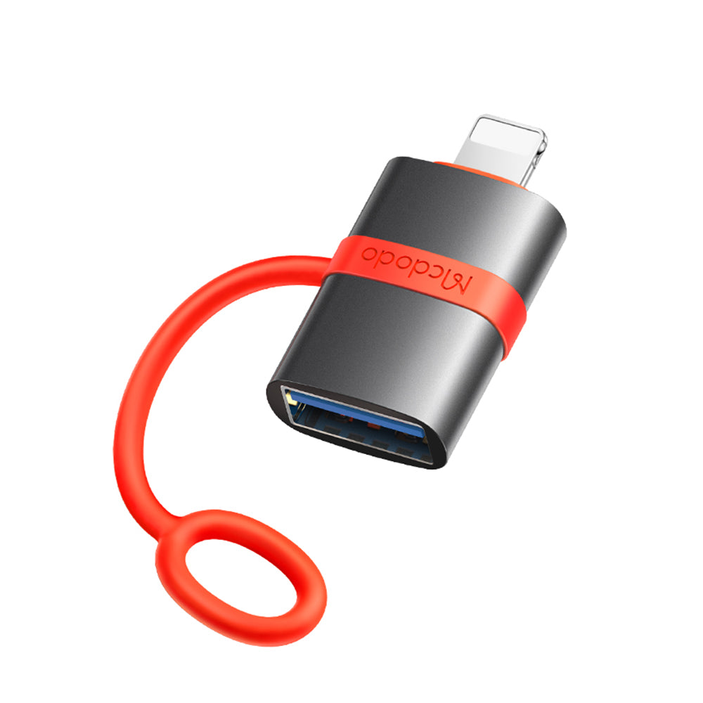 Adapter OTG Lightning - USB-A McDodo OT-2600, Szary