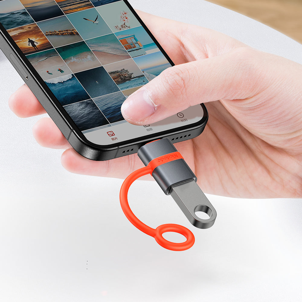 Adapter OTG Lightning - USB-A McDodo OT-2600, Szary