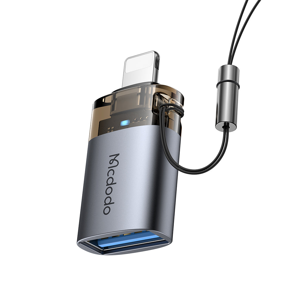 Adapter OTG Lightning - USB-A McDodo OT-7390, Czarny