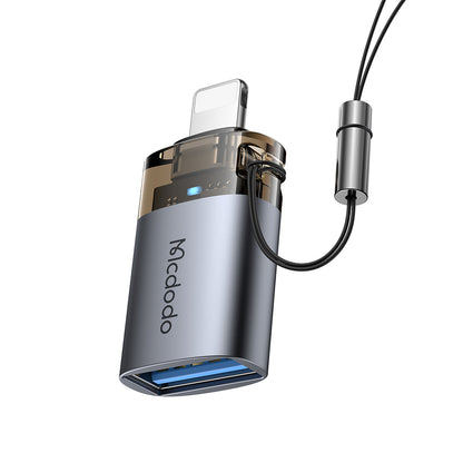 Adapter OTG Lightning - USB-A McDodo OT-7390, Czarny