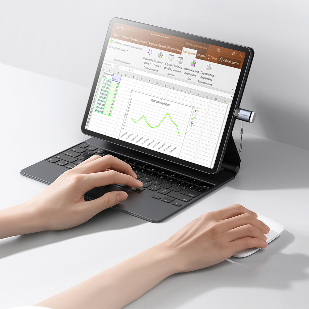 Adapter OTG Lightning - USB-A McDodo OT-7390, Czarny