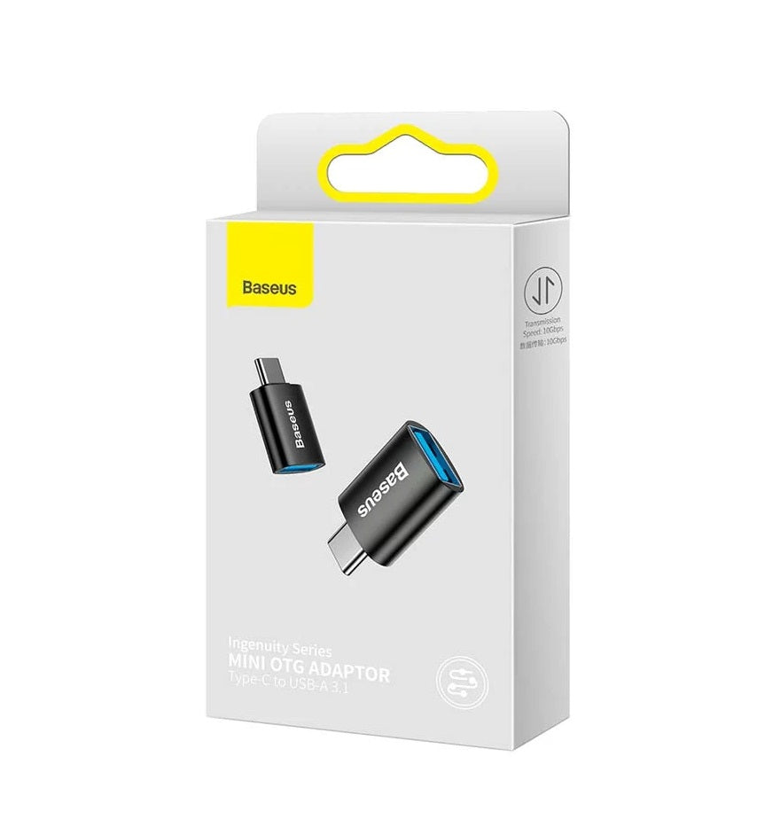 Adapter Baseus Ingenuity USB-C do USB-A OTG, czarny 