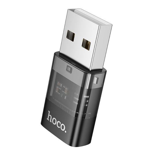 Adapter do danych i ładowania USB-C - USB-A HOCO UA36C, Czarny