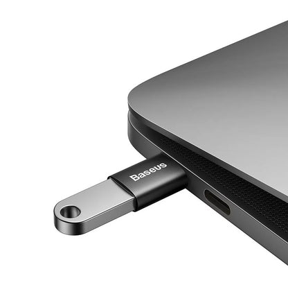 Adapter Baseus Ingenuity USB-C do USB-A OTG, czarny 