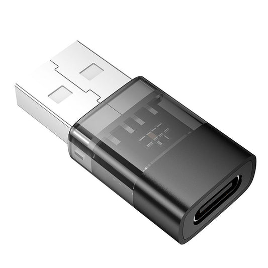 Adapter do danych i ładowania USB-C - USB-A HOCO UA36C, Czarny