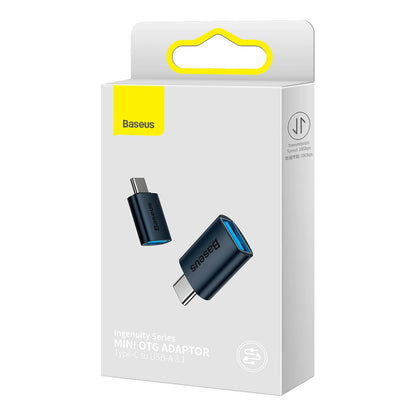 Adapter Baseus Ingenuity USB-C do USB-A USB-C OTG, niebieski ZJJQ000003 