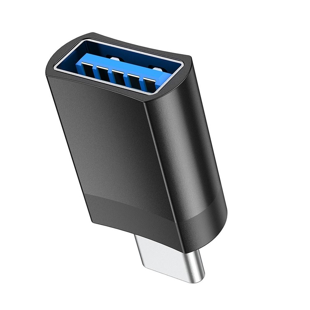 Adapter HOCO UA17 USB-C do USB-A OTG USB-C, czarny 