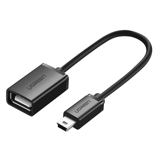 Adapter miniUSB - USB-A OTG UGREEN US249, czarny