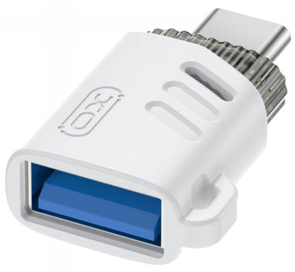 Adapter OTG USB-C - USB-A XO Design NB256B, Biały