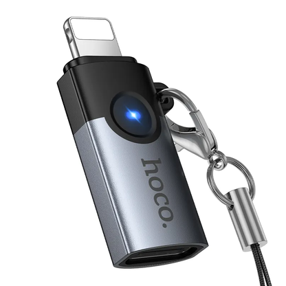 USB-C to Lightning Data and Charging Adapter HOCO UA46A, Gray