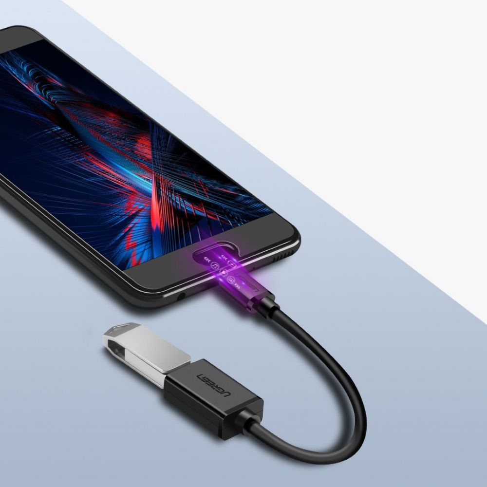 Adapter USB-C do USB-A OTG UGREEN US154, czarny 