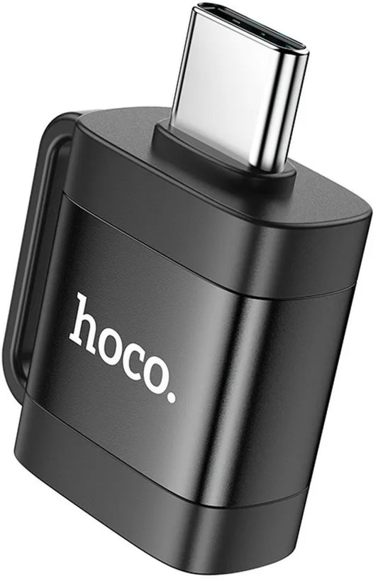 Adapter OTG USB-C - USB-A HOCO UA31C, Czarny