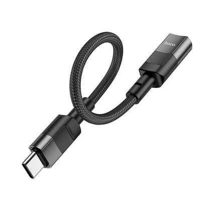 HOCO U107 Adapter do ładowania i transmisji danych Lightning - USB-C HOCO U107, 0,1 m, czarny 