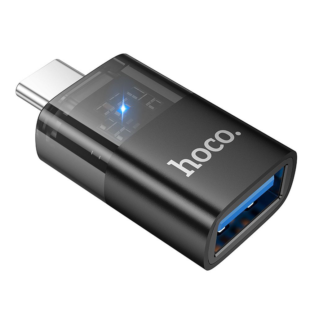 Adapter OTG USB-C - USB-A HOCO UA36B, Czarny
