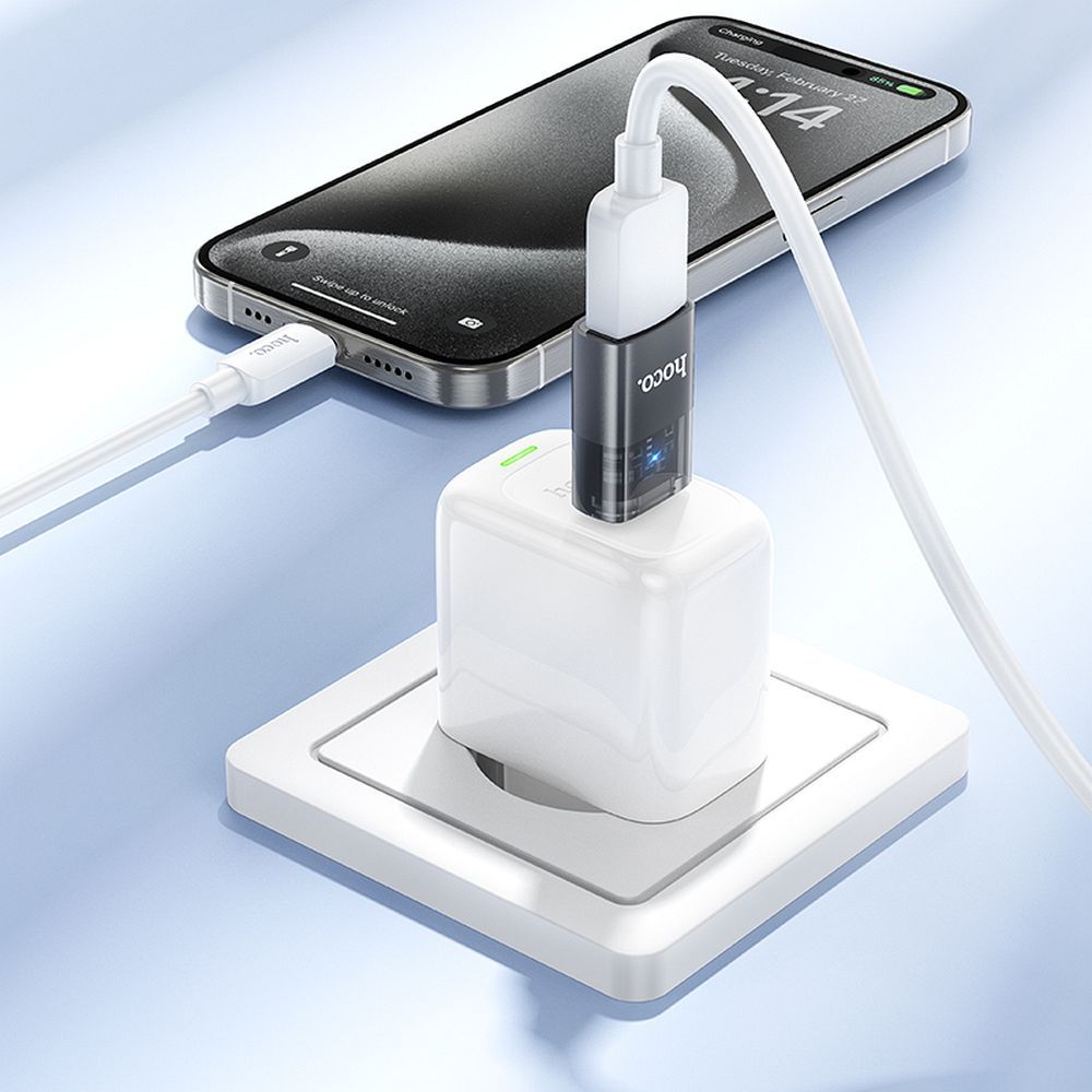 Adapter OTG USB-C - USB-A HOCO UA36B, Czarny