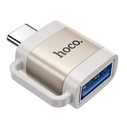 Adapter OTG USB-C - USB-A HOCO UA31C, Szary
