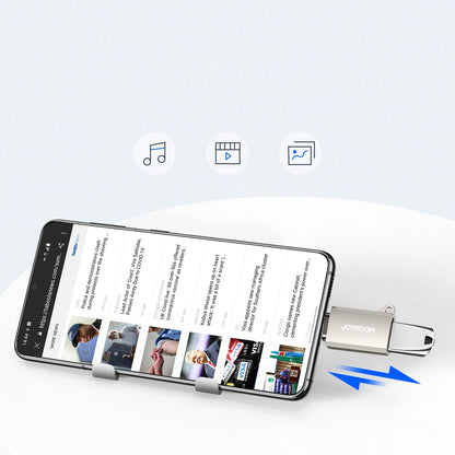 Adapter OTG USB-C - USB-A Joyroom S-H151, Srebrny