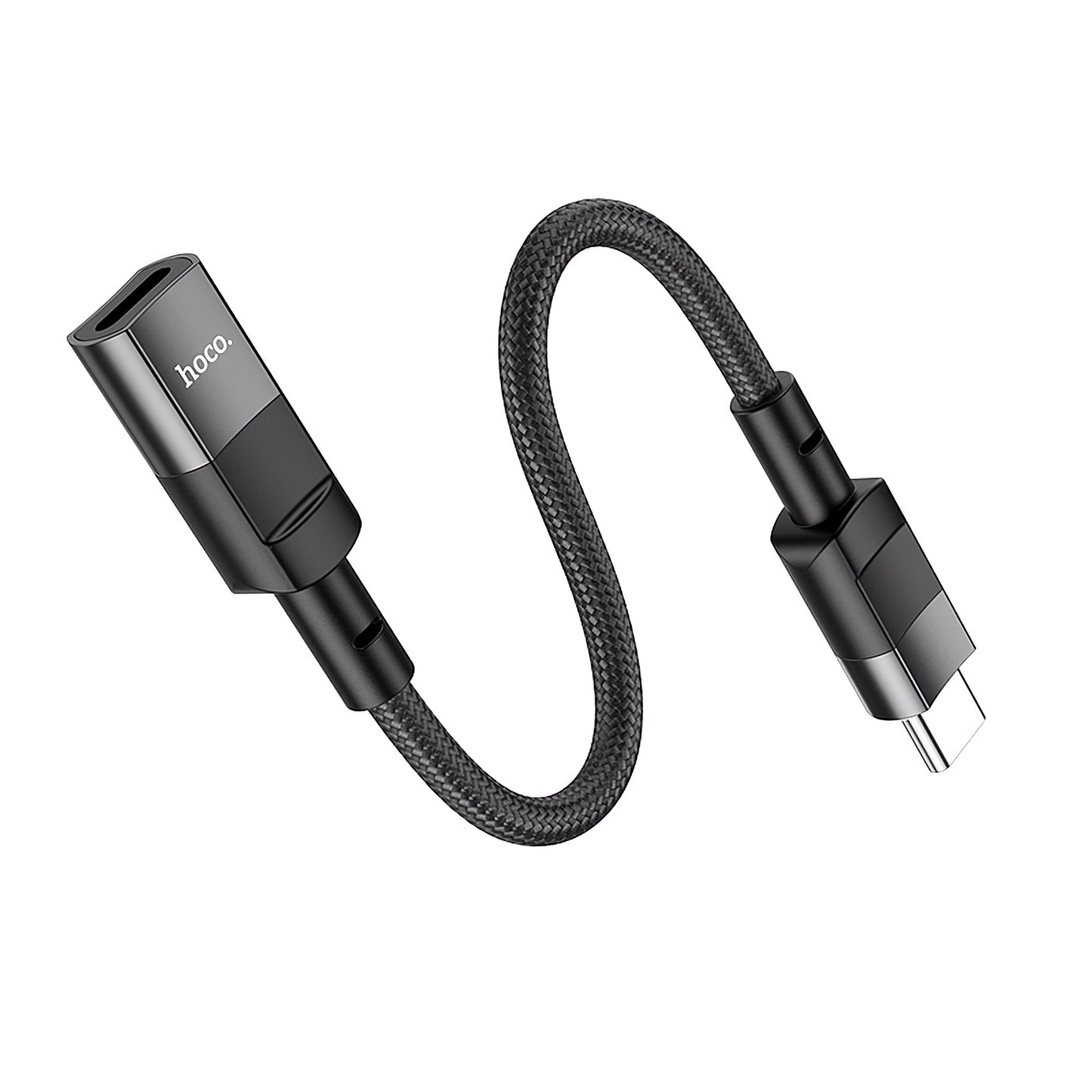 HOCO U107 Adapter do ładowania i transmisji danych Lightning - USB-C HOCO U107, 0,1 m, czarny 