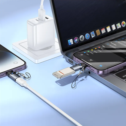 USB-C to Lightning Data and Charging Adapter HOCO UA46A, Gray