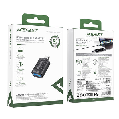 Adapter OTG USB-C - USB-A Acefast J1, Czarny